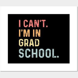 Vintage Retro College Graduation Funny Graduate School Posters and Art